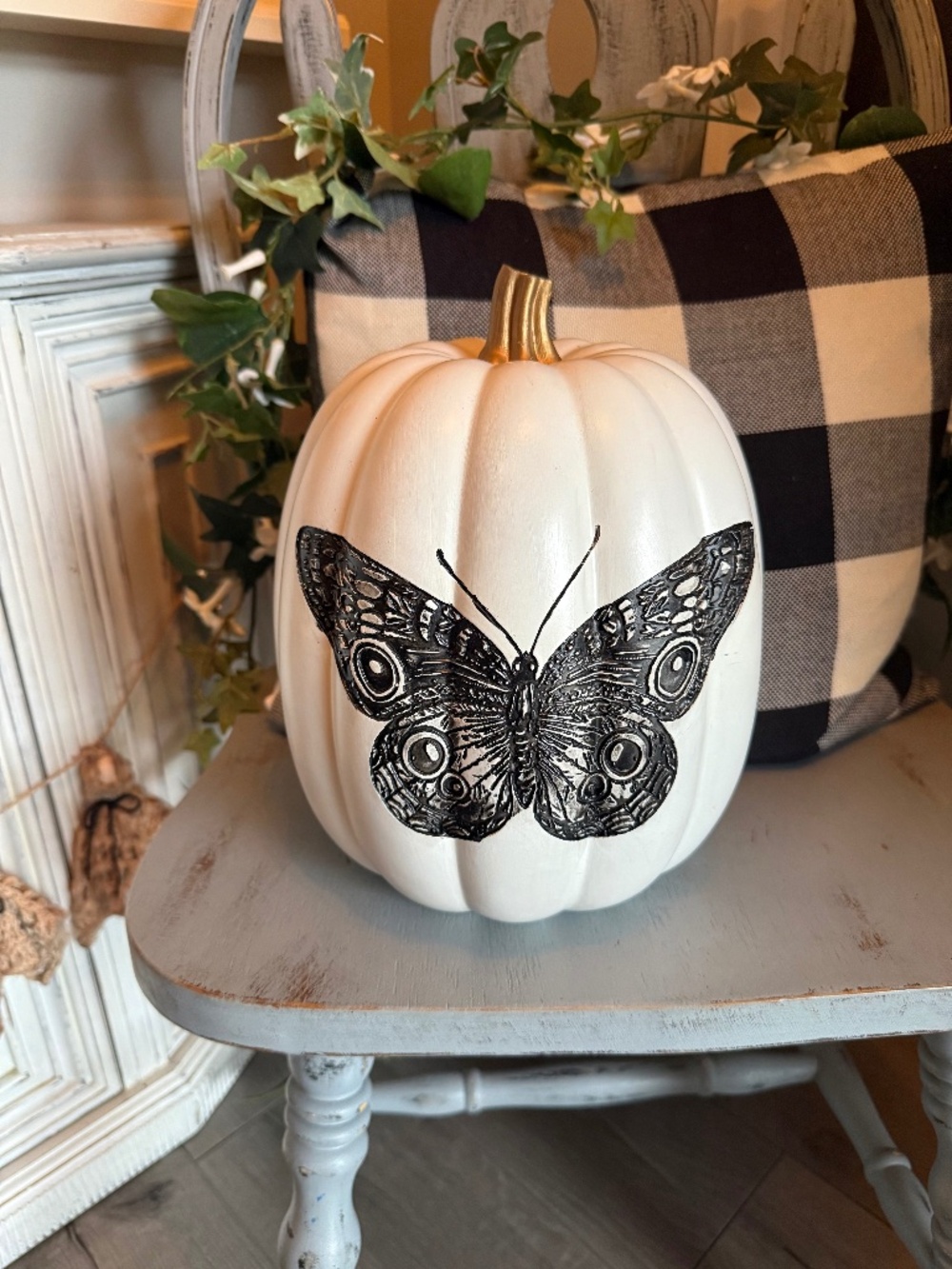 Decorative Butterfly Pumpkin